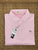 Stinson Short Sleeve Micro Stripe Performance Knit Polo - Pink/White