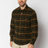 Duck Head Corduroy Plaid Snap Shirt Bankston Plaid - Deep Olive