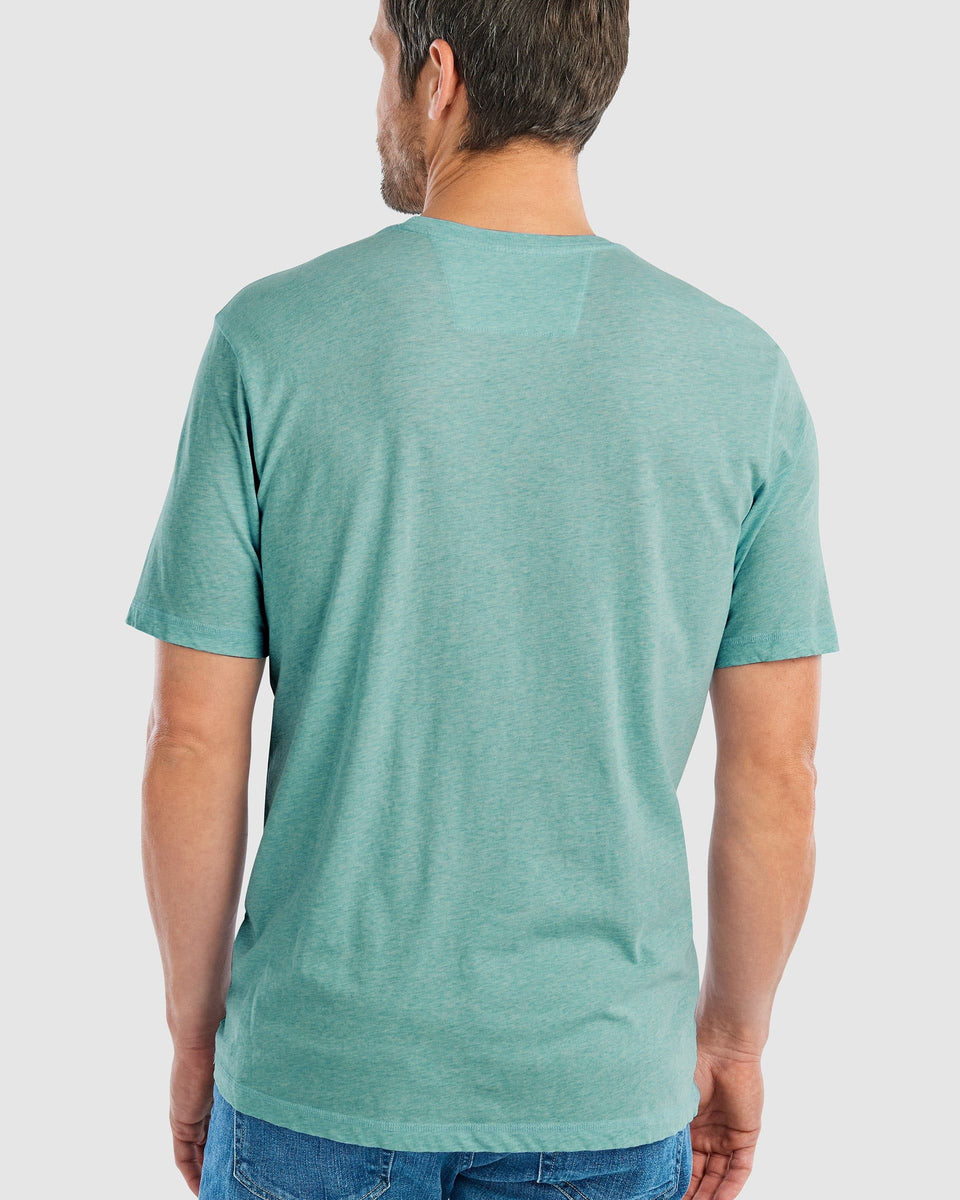 Johnnie-O Heathered Dale T-Shirt - Seaglass – Chancellor's