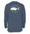 Coastal Cotton Long Sleeve Jack Crevalle T-Shirt - Navy