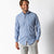 Duck Head Performance Poplin Sport Shirt Marcus Plaid - Lake Blue