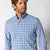 Duck Head Performance Poplin Sport Shirt Marcus Plaid - Lake Blue