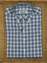 Stinson Long Sleeve Plaid 100% Cotton Wrinkle-Free Sport Shirt - Navy