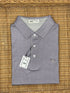 Stinson Short Sleeve Print Performance Knit Polo - Silver/Eggplant/Violet