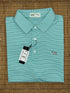 Stinson Short Sleeve Print Performance Knit Polo - Mist/White/Imperial