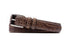 Martin Dingman Holden Italian Alligator Grain Leather Belt - Aged Bark