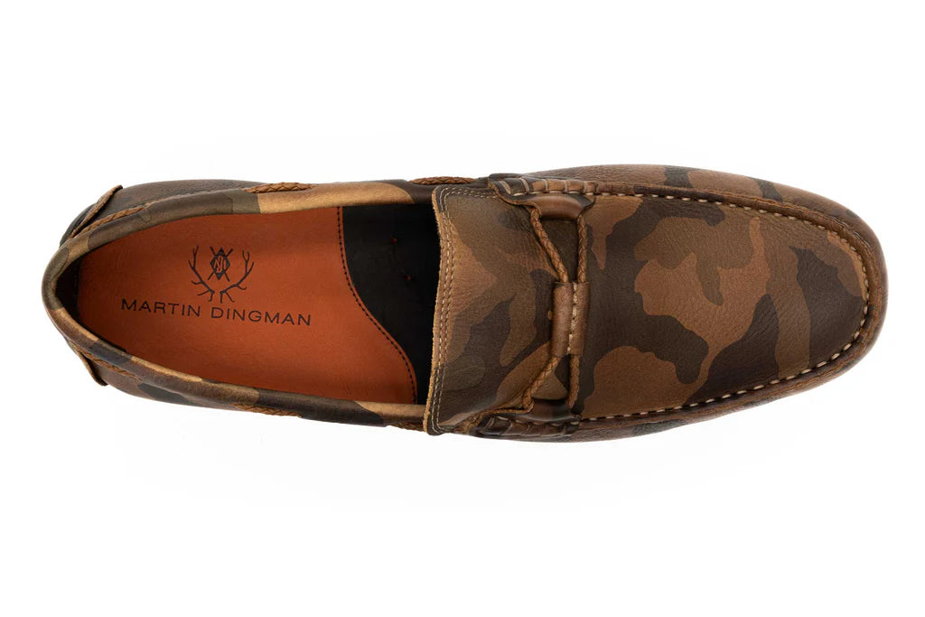 Martin Dingman Bermuda Saddle Leather Braided Bit Loafers  display picture 2