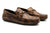 Martin Dingman Bermuda Saddle Leather Braided Bit Loafers - Camo