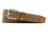 Martin Dingman Savannah Italian Leather And Linen Elastic Braided Belt - Tropical Multi