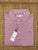 Stinson Short Sleeve Stripe Performance Knit Polo - Pink Melange/Silver Melange