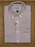 Stinson Long Sleeve Plaid 100% Cotton Wrinkle-Free Sport Shirt - Crimson