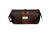 Martin Dingman Lodge Quilted Tumbled Saddle Leather Shave Case - Chocolate