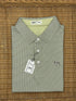 Stinson Short Sleeve Print Performance Knit Polo - White/Aloe/Olive