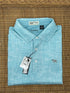 Stinson Short Sleeve Hombre Performance Knit Polo - Turquoise
