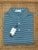 Stinson Short Sleeve Stripe Performance Knit Polo - Turquoise/Navy