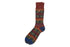 Martin Dingman Fairisle Andean Alpaca Yarn Socks - Cranberry