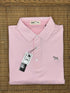 Stinson Short Sleeve Micro Stripe Performance Knit Polo - Pink/White
