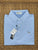 Stinson Short Sleeve Micro Stripe Performance Knit Polo - Periwinkle/White