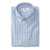 Duck Head Thornton Plaid Cotton Slub Sport Shirt - Lure Blue