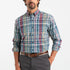 Duck Head Reid Plaid Cotton Slub Sport Shirt - Coronet Blue