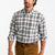 Duck Head Russin Plaid Cotton Flannel Sport Shirt  - Soft White