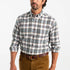 Duck Head Russin Plaid Cotton Flannel Sport Shirt  - Soft White