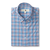 Duck Head Performance Poplin Sport Shirt Marcus Plaid - Lake Blue