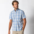 Duck Head Performance Poplin Sport Shirt Marina Plaid - Light Blue