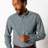 Duck Head Cotton Cashmere Poplin Sport Shirt Cody Plaid - Orion Blue