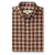 Duck Head Cotton Slub Sport Shirt Webber Plaid - Burnt Brick