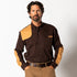 Duck Head Woodland Shooting Shirt - Dark Brown