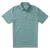 Duck Head Long Drive Stripe Performance Polo - Flint Blue