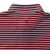 Duck Head Long Drive Stripe Performance Polo - Deep Red