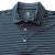 Duck Head Long Drive Stripe Performance Polo - Mirror Lake Blue