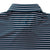 Duck Head Long Drive Stripe Performance Polo - Mirror Lake Blue