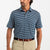 Duck Head Long Drive Stripe Performance Polo - Mirror Lake Blue