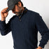 Duck Head Haines 1/4 Zip Cable Knit Sweater - Navy Heather