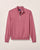 Johnnie-O Desmond Plaited Cotton Blend 1/4 Zip Sweater - Berry