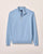 Johnnie-O Desmond Plaited Cotton Blend 1/4 Zip Sweater - Infinity