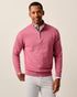 Johnnie-O Desmond Plaited Cotton Blend 1/4 Zip Sweater - Berry