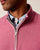 Johnnie-O Desmond Plaited Cotton Blend 1/4 Zip Sweater - Berry