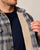 Johnnie-O Hassler Cashmere Blend Sherpa-Lined Shacket - Light Gray
