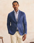 Johnnie-O Printed Knit Stretch Sport Coat - Solid -Lapis