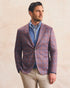 Johnnie-O Printed Knit Stretch Sport Coat - Abby Pane - Mocha
