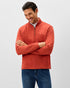 Johnnie-O Flame Stitch 1/4 Zip Pullover - Tangerine
