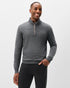 Johnnie-O Raynor Merino 1/4 Zip Sweater - Shadow