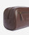 Barbour Leather Washbag - Dark Brown