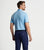 Peter Millar Solid Performance Jersey Polo Sean Self-Collar - Cottage Blue