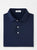 Peter Millar Solid Performance Jersey Polo Sean Self-Collar - Navy