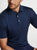 Peter Millar Solid Performance Jersey Polo Sean Self-Collar - Navy